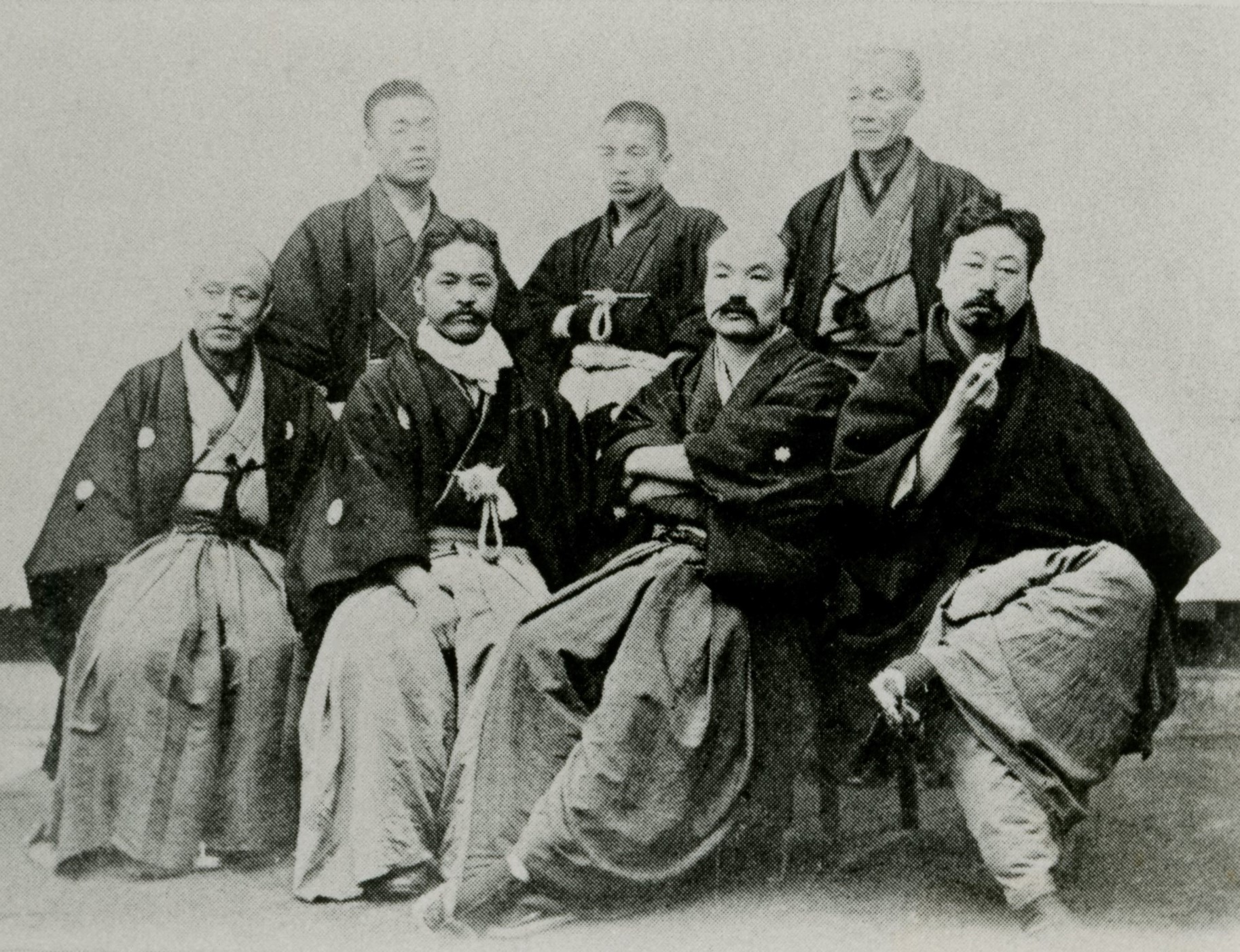 日本美術院正員劔持忠四郎、高橋太華らと　　明治34(1901)年頃