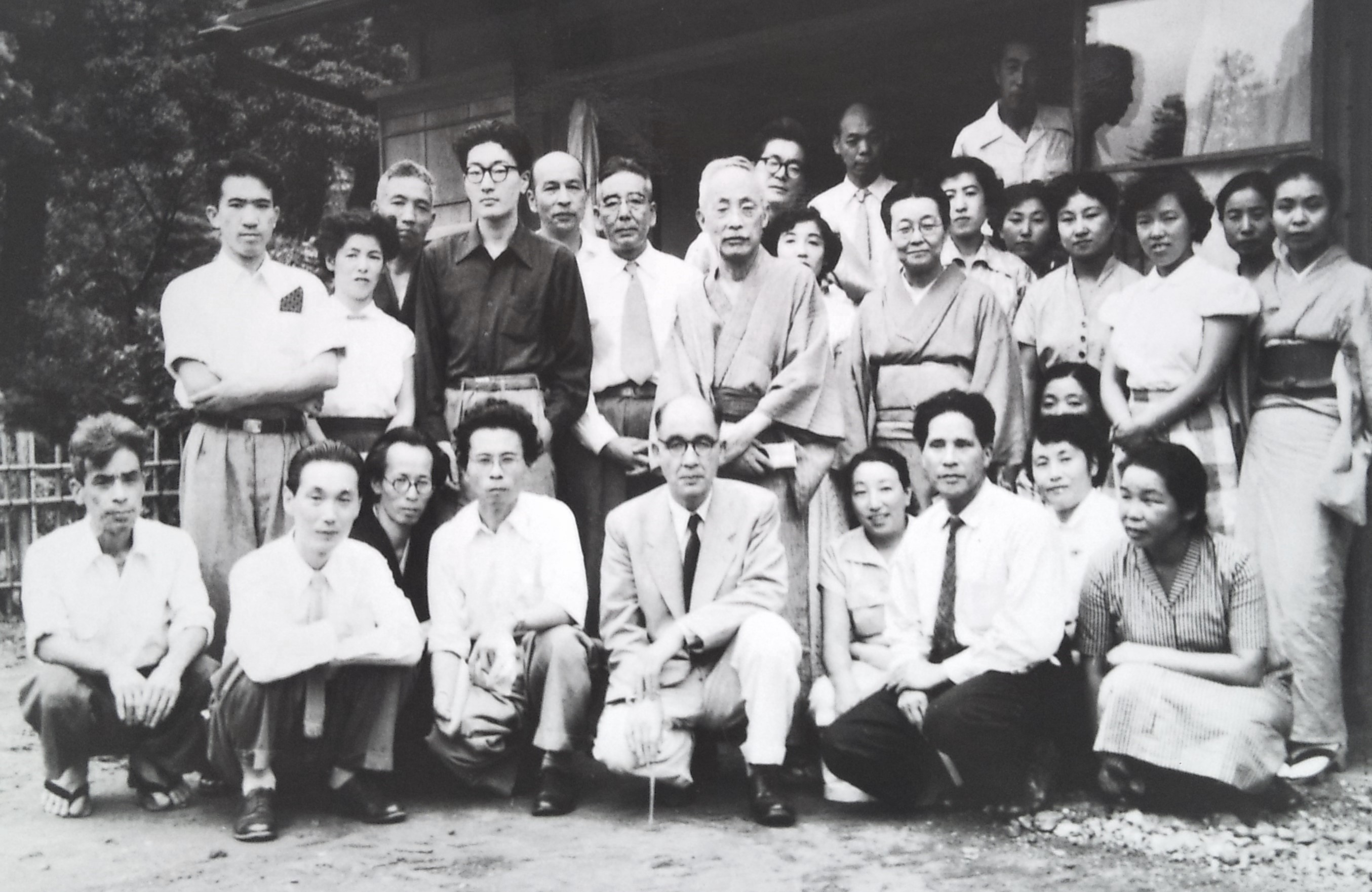 火燿会研究会　　大磯・宮本青架邸で　　昭和20(1945)年9月