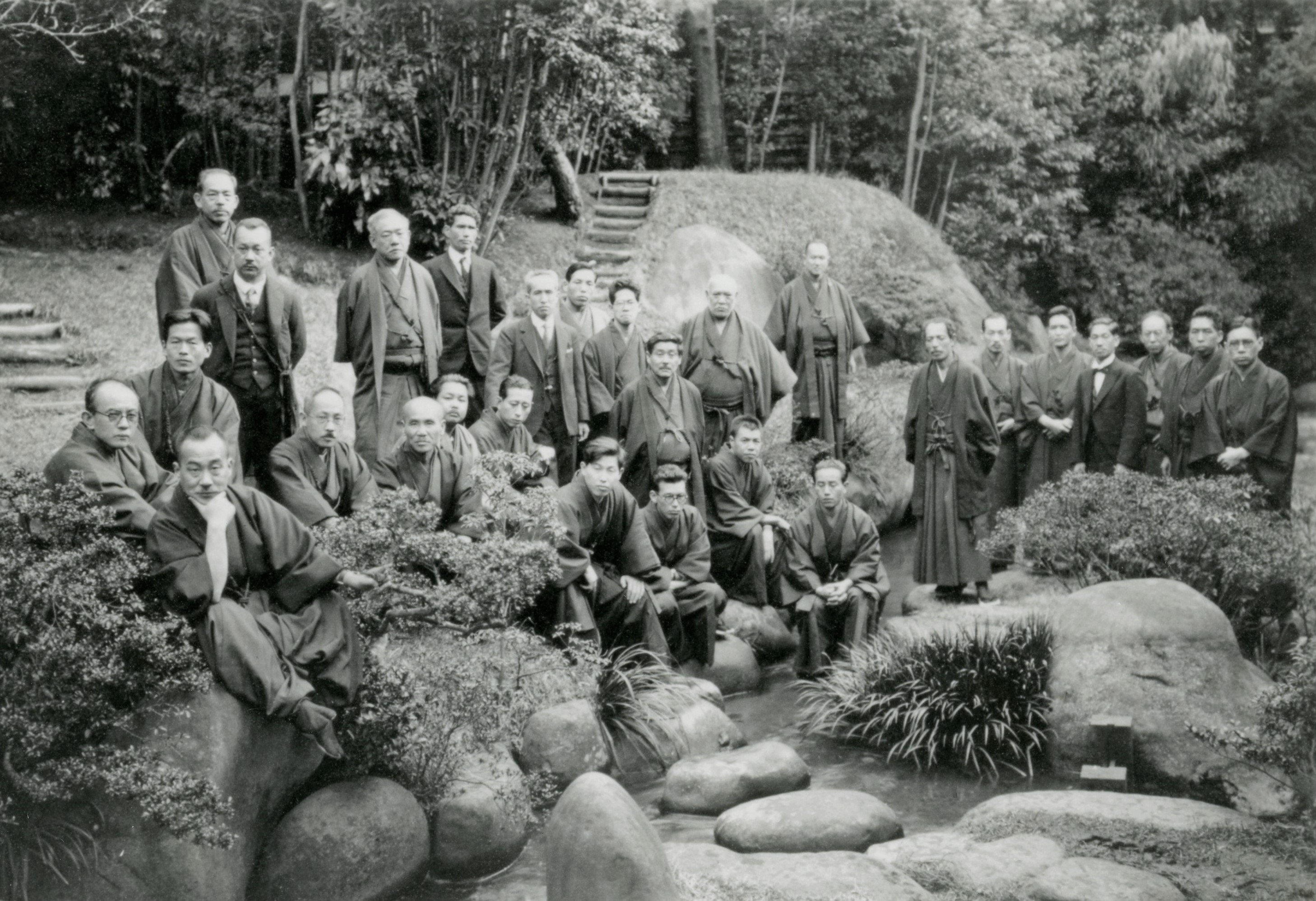イタリア渡航同人の壮行会　　修善寺・新井旅館で　　昭和5(1930)年1月