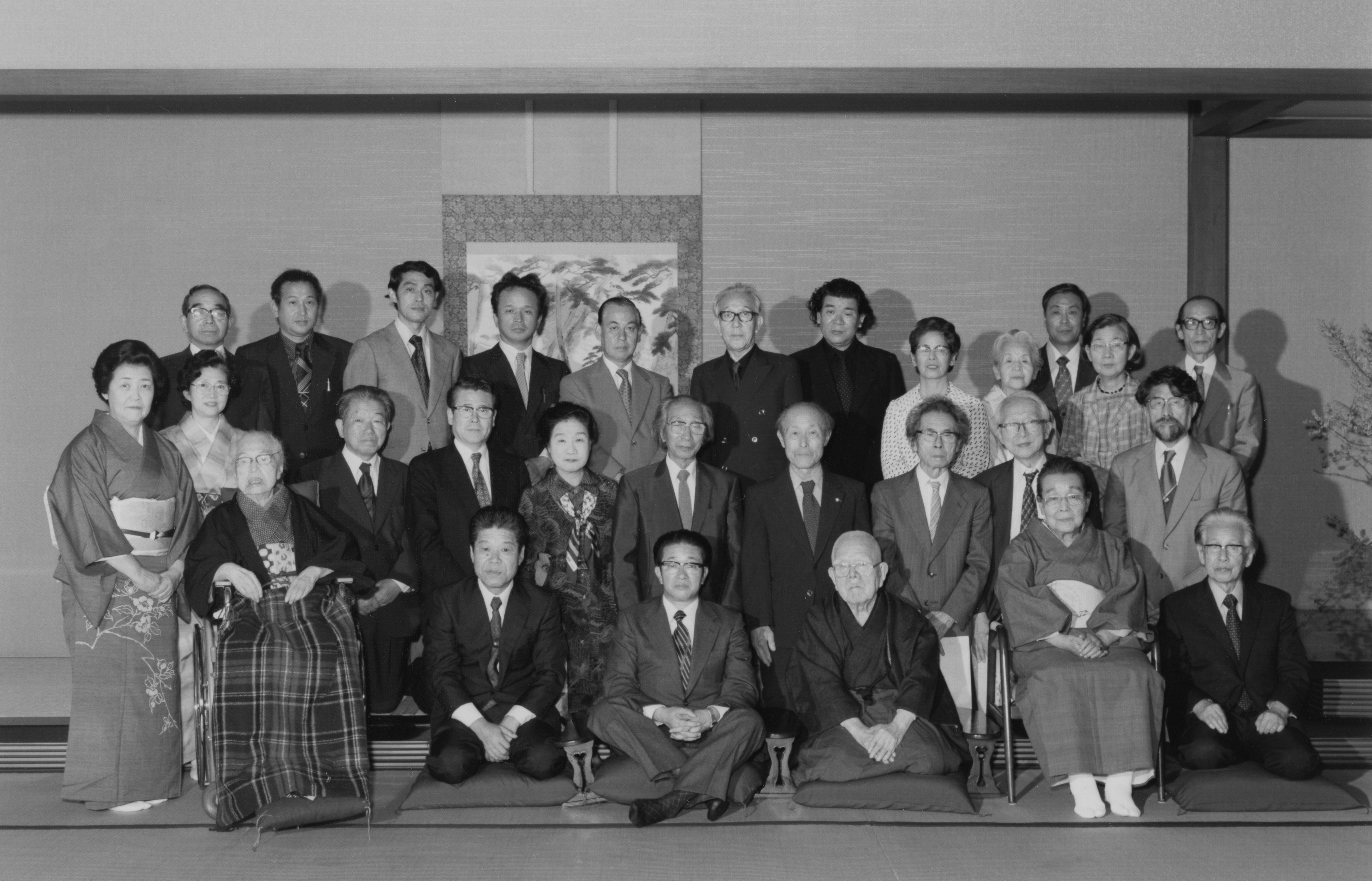 再興第６５回日本美術院展覧会開催記念　横山大観先生を偲ぶ会　　築地・新喜楽で　　昭和55(1980)年10月