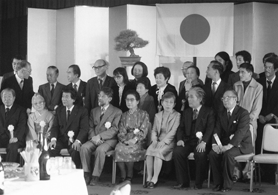 日本美術院新年会　　上野・精養軒で　　昭和59(1984)年1月